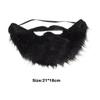 Elastic Band Fake Beard Mustache Soft Hair Facial Hair Props New Halloween Beard  Cosplay