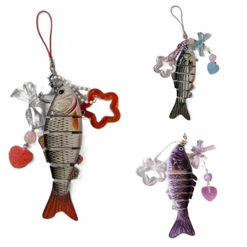 Handmade Simulated Fish Keychain Exquisite Jewelry Accessories 2025 Mobile Phone Lanyard