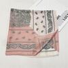 Scarf with print, women' synthetic silk, gift scarf, 70x70