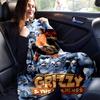 1pc Grizzy & The Lemmings Throw Blanket Soft & Cozy Blanket for Couch, Bed, Travel .B002
