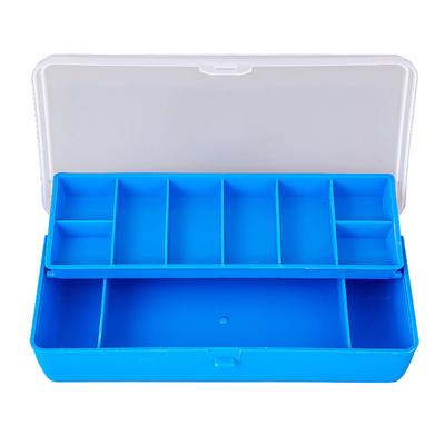 Scatola porta attrezzi da pesca portatile con 11 scomparti, custodia a due piani, accessori per la pesca alla carpa, esche, ganci, esche morbide, scatola porta attrezzi