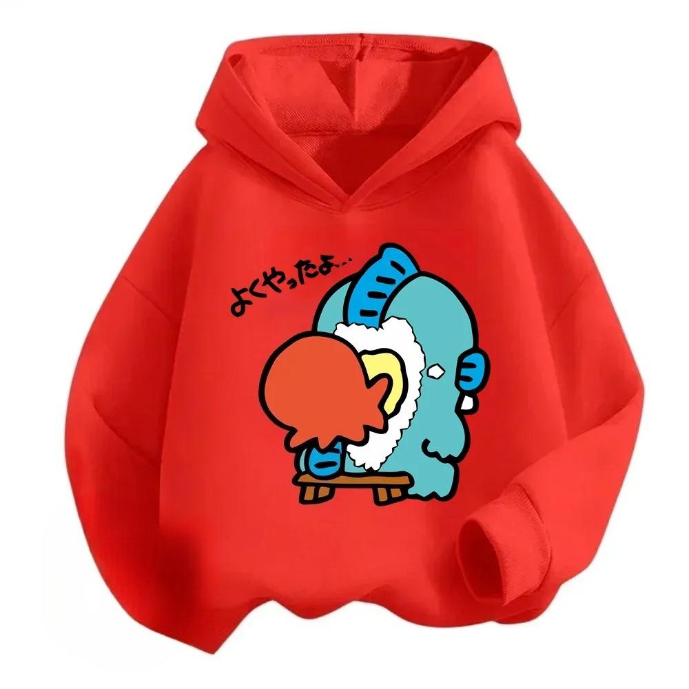 

Модные детские толстовки с мультяшными и аниме-принтами, теплые осенне-зимние топы для мальчиков и девочек, удобная и мягкая одежда 100