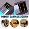 Creative Car Luminous Garage Keychain, White Light, 30 Second, Automatic Light Off, Christmas Gift for Car Enthusiasts