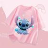 Stitch Kids T Shirt Cute Cartoon Print Short-Sleeved Fashion Casual Round Neck T-Shirt for Boys and Girls Daily Tops