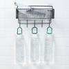 No-Punch Bathroom Storage Rack Iron Toiletries Organizer Practical Shampoo Rack  Kitchen