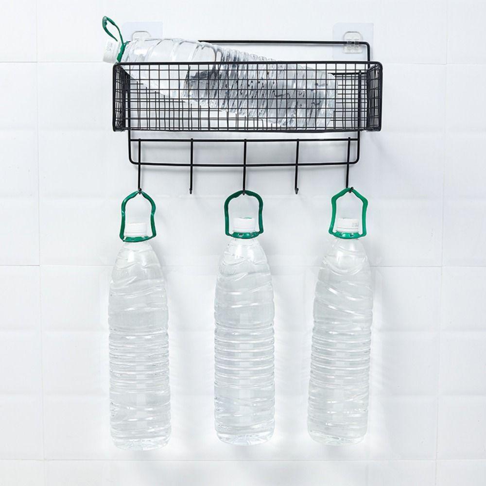 No-Punch Bathroom Storage Rack Iron Toiletries Organizer Practical Shampoo Rack  Kitchen