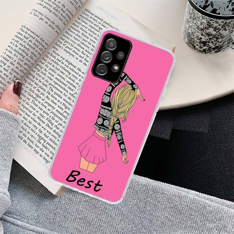 Best Friends BFF Matching Phone Case for Samsung Galaxy A17 A16 A15 A14 A13 A57 A56 A55 A54 A53 A37 A36 A35 A34 A33 A26 A25 A24