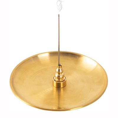 Creative Metal Incense Burner Brass Gourd&9 Holes Incense Holder Incense Plate Ash Catcher Buddhism Supplies Home Decor