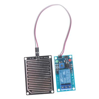 Modul detekcie dažďovej vody + Modul reléového riadenia DC 5V 12V pre Arduino