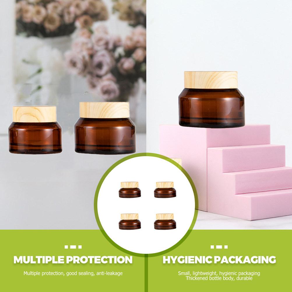 5Pcs Refillable Cream Containers 15G Travel Jars with Lids for Lotion Makeup Body Butter Nail Tips Beads Glitter Gems