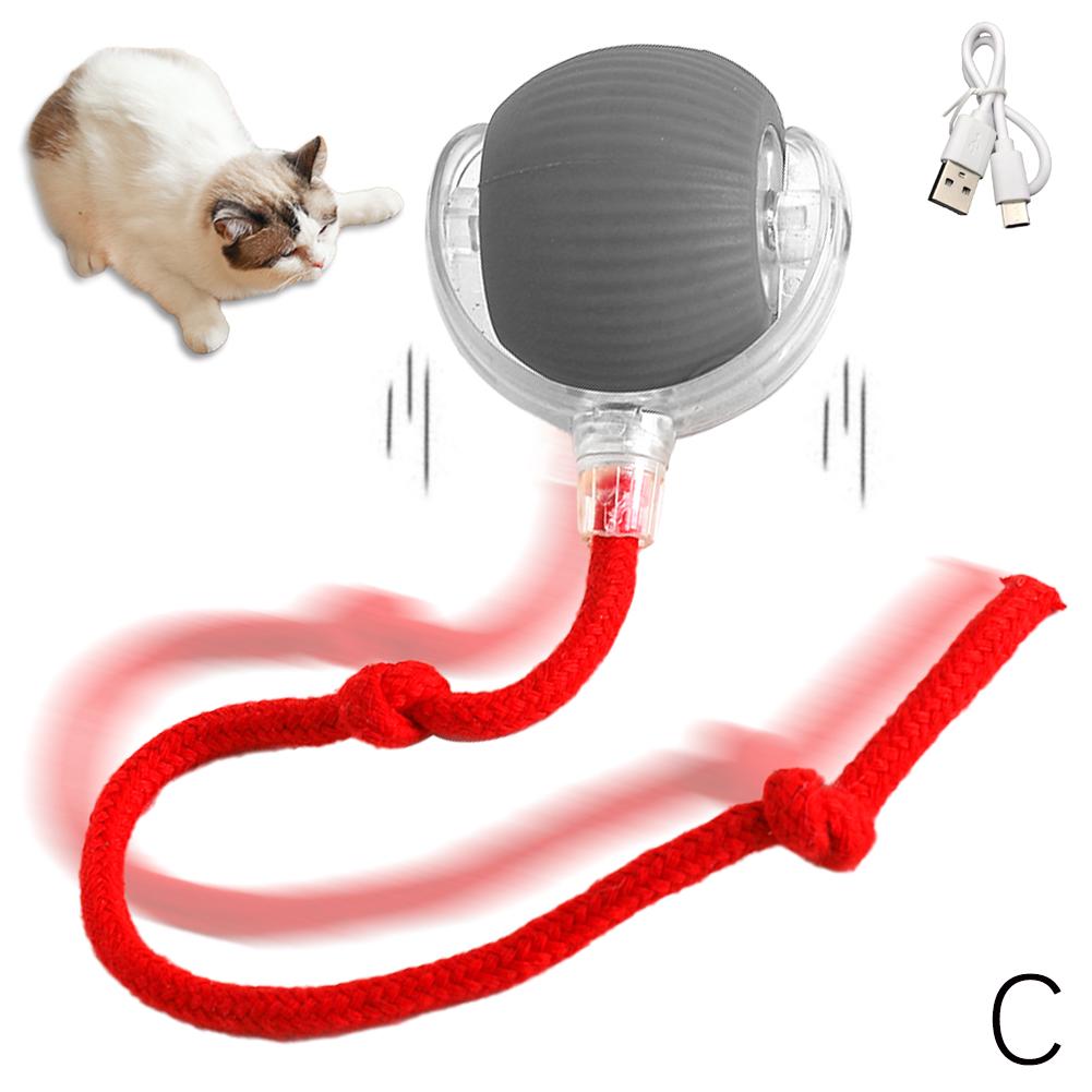 Interactive Cat Toy Ball Super Drive Cat Rolling Balls Motion Activated Sensor Pet Kitten Teaser Game Toys Pet Cat Accessories