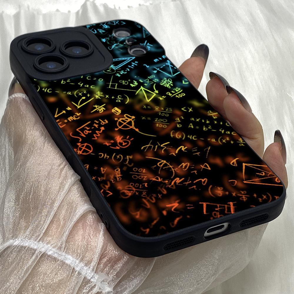 M280 Black Art Creative Brain Mathematicians Angel Eyes Soft Phone Cases for iPhone Samsung Xiaomi Rdemi Huawei Honor Infinix Realme OPPO All Model