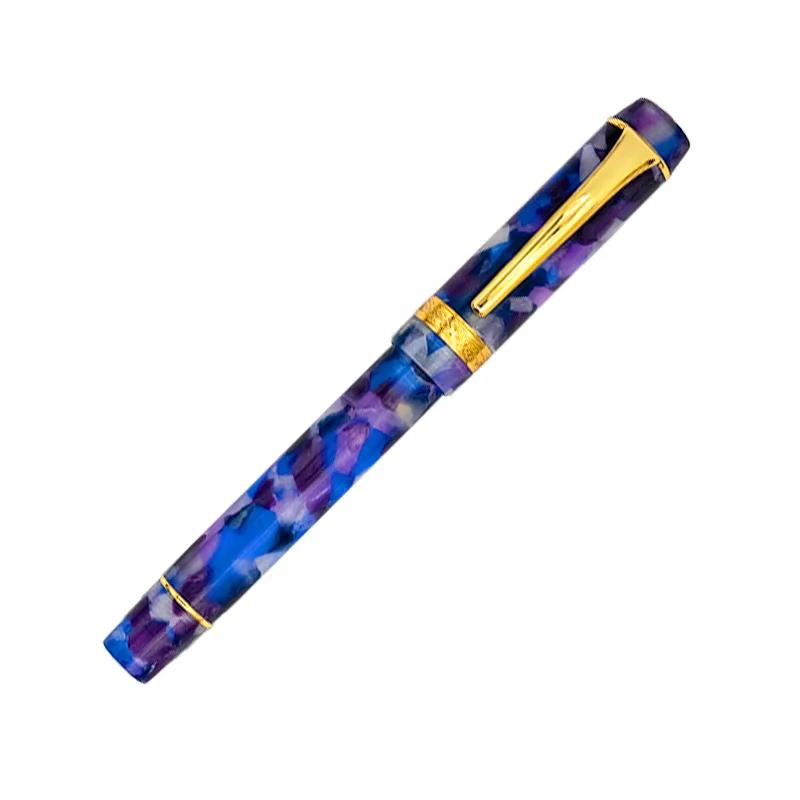 Kaigelu Luxury Acrylic Fountain Pen Century Big Tofu Gold-plated Pen Tip Gold/silver Clip Business Writing Giift Pens
