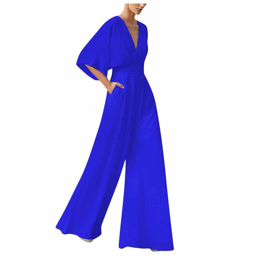 Damen-Bankettkleid, Overall, sexy Hängehals-Damenhose