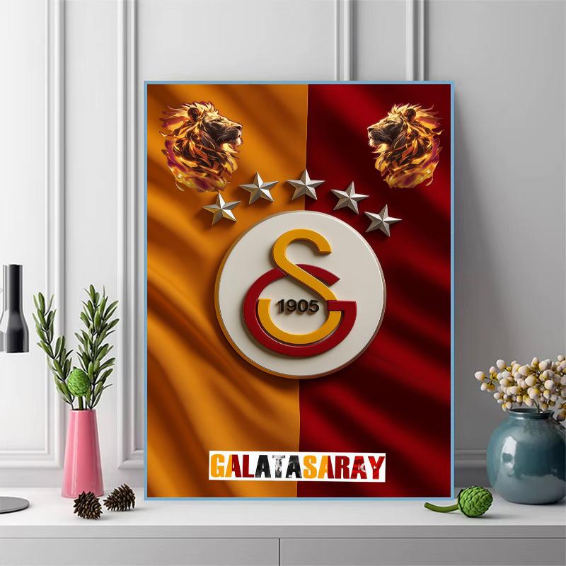 Galatasaray Halo 100% Round Full Drill 5D DIY Diamond Painting Embroidery Cross Stitch Rhinestone Décor