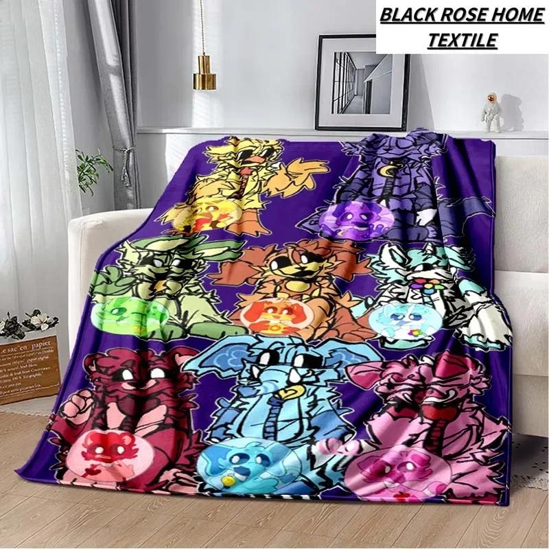 Fashion Art Print Cartoon Anime S-smiling critters Blanket Outdoor Car Travel Portable Camping Warm Cover Blanket Birthday Gift