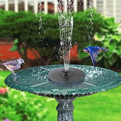 Solarbrunnen mit LED-Lichtern Vogelbad Gartenteich Pool Dekorativ Außen DIY Potenzial für Garten