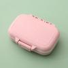 Portable Mini Medicine Box Small Portable Morning, Middle and Evening Medicine Box 3-grid Pill Storage and Packing Box Spot