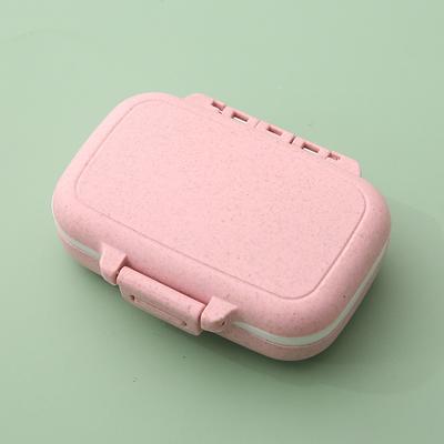 Portable Mini Medicine Box Small Portable Morning, Middle and Evening Medicine Box 3-grid Pill Storage and Packing Box Spot