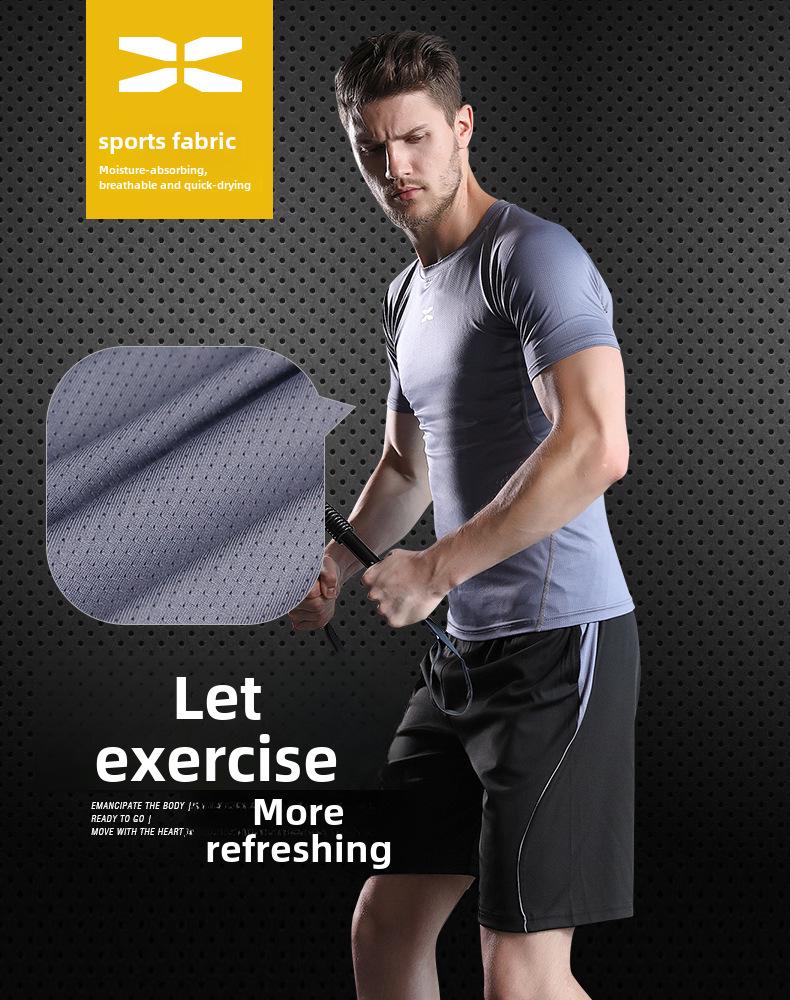 2021 Férfi Tavasz/Nyár Fitness Leggings & Sportruha Futáshoz, Edzőterembe és Kosárlabdához