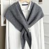 Solid Color Triangular Scarf Warm Shawl Wrap New Women Shawl  British Style