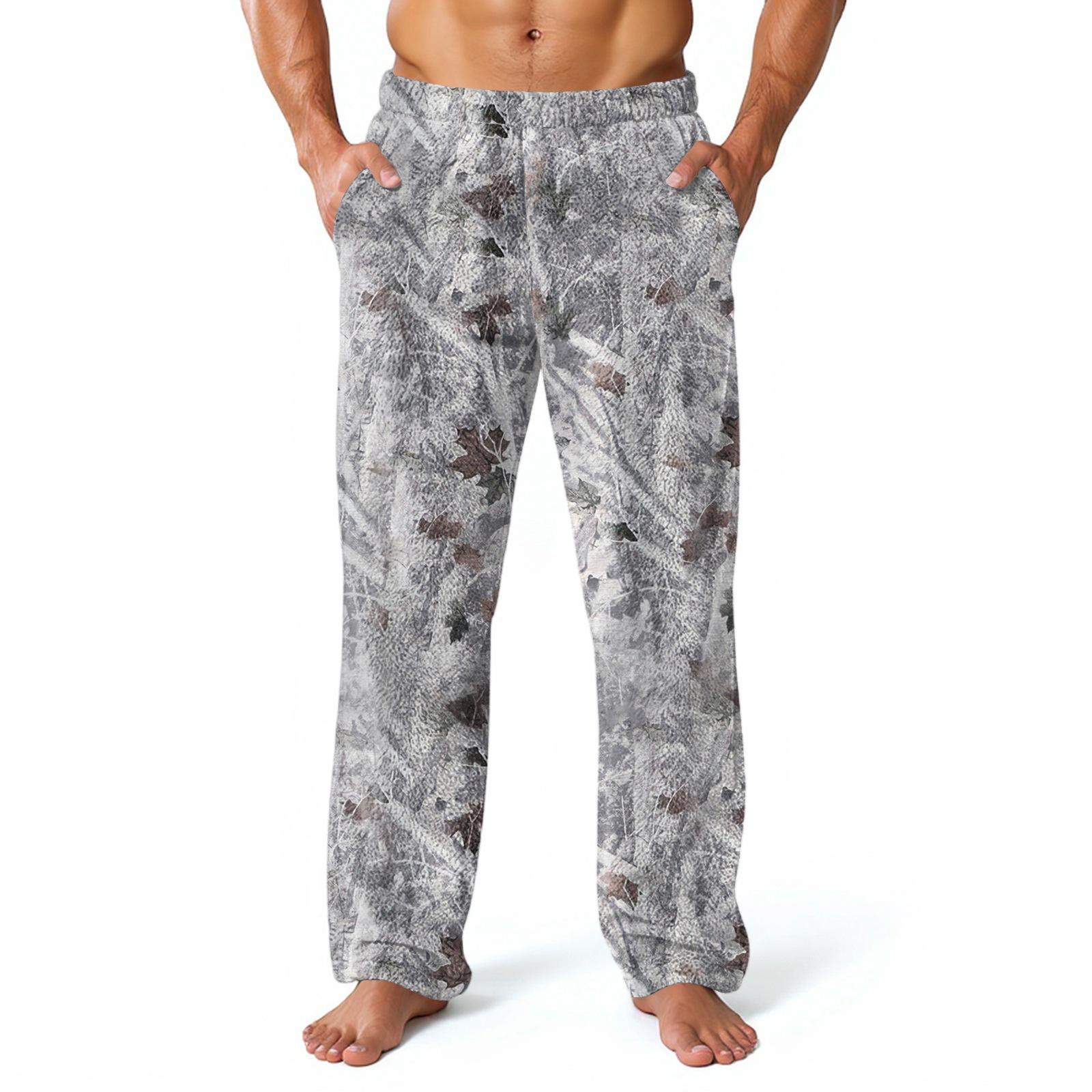 

Mens Pajama Bottoms ComfyPants With Pockets Soft Loungewear Sleepwear Casual Pajamas Pant XL