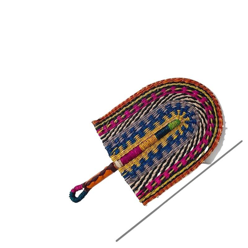 Vietnamese Seaweed Woven Grass Woven Fan Wall Hanging African Elements Ins Wind Wall Decoration Day Summer Hand-shake