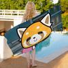 A-AggretsukoS Cartoon Microfiber Printed Beach Towel Mountain Climbing Yoga Beach Swimming Running Absorbent Soft Towel