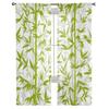 Bamboo Green Isolated On White Tulle Sheer Curtains for Living Room the Room Bedroom Kitchen Decoration Voile Organza Curtains
