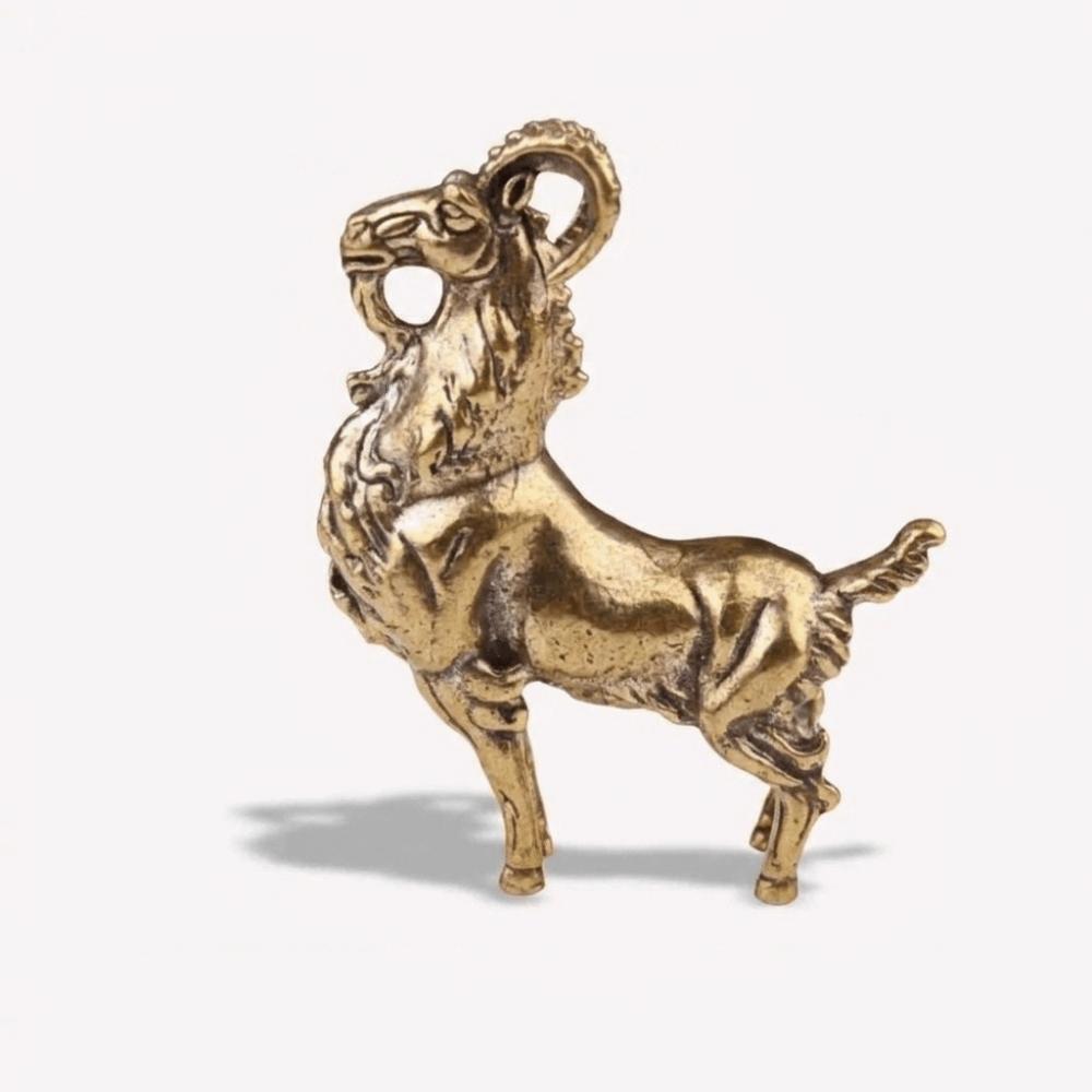 Vintage Antelope Figurine Mini Antelope Miniature Sculpture Home Office Decor