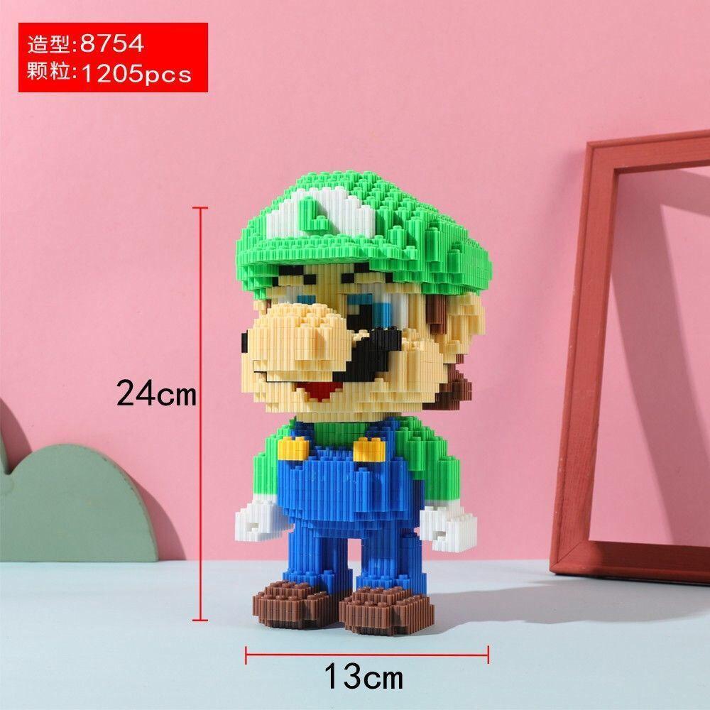 35cm Super Marios Bros Large Construction Blocks Anime Figure Cartoons Model Gient Super Mario Blocks Ornaments Children Gifts