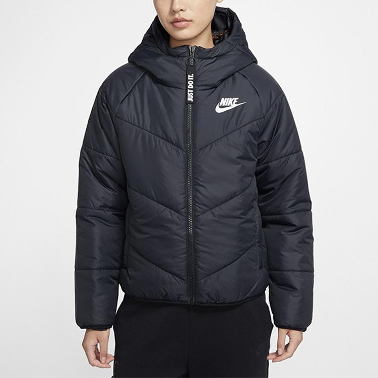 Nike Nsw Syntetická výplň Hřejivá Bunda s Kapucí Dámské Bundy Černá CV8688-011