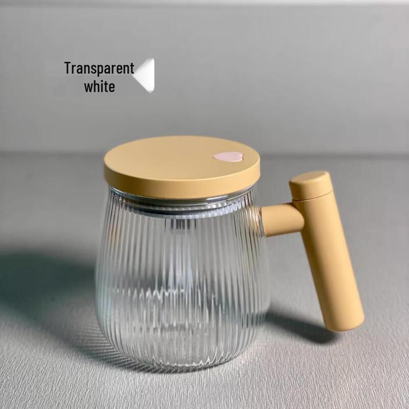 Shangqi Striped Glass Water/Coffee Cup with Battery Feature