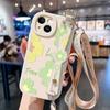 Customized Apple Mobile Phone Case 16 Pro Max Lanyard Sweet Girl Full Bag Crossbody Wristband iPhone 15 14 13 12 11 Plus Casing