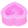 DIY Silicone Mold 3‑Dimensional Heart Shaped Rose Flower LOVE Cake Chocolate Soap Candle
