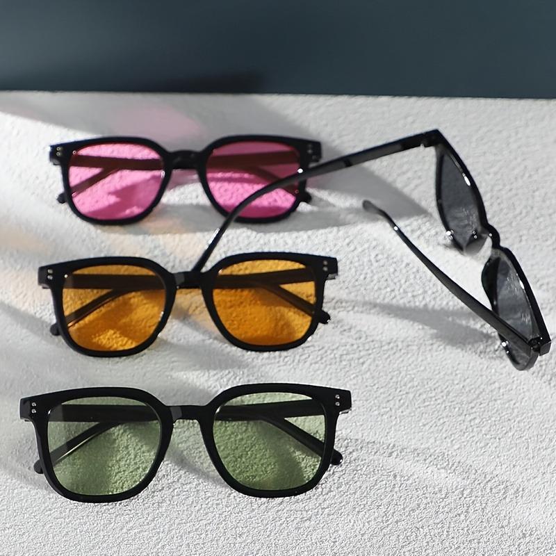 4pcs Women's Plastic Fashion Glasses Suitable for Daily Travel Vacation Wedding Season