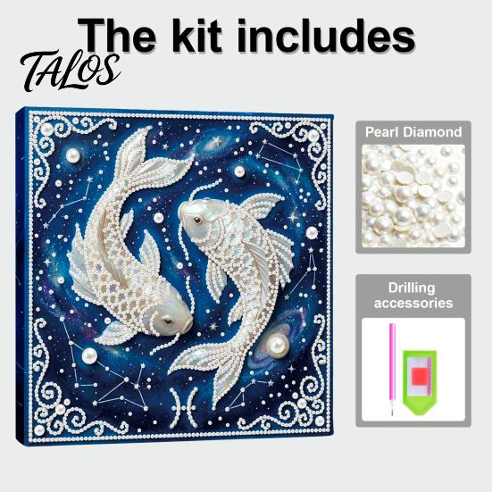 Rhinestone Art Set DIY Faux Pearl Painting Kit, 12 Constellation for Handmade Fake Adults Beginners, Wooden Frame Wall Decoration Crafts