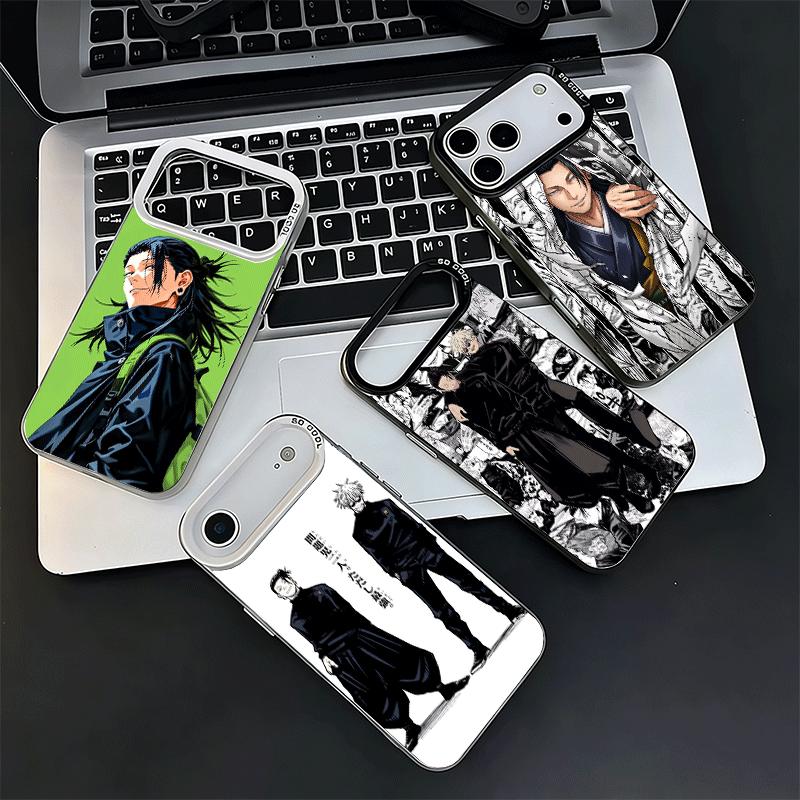 Anime Geto Suguru JUJUSU Soft Phone Case for iPhone 15 16 17 Pro Max 17Air 16E 14 Plus 13 12 Mini Shockproof Cover Back Shell