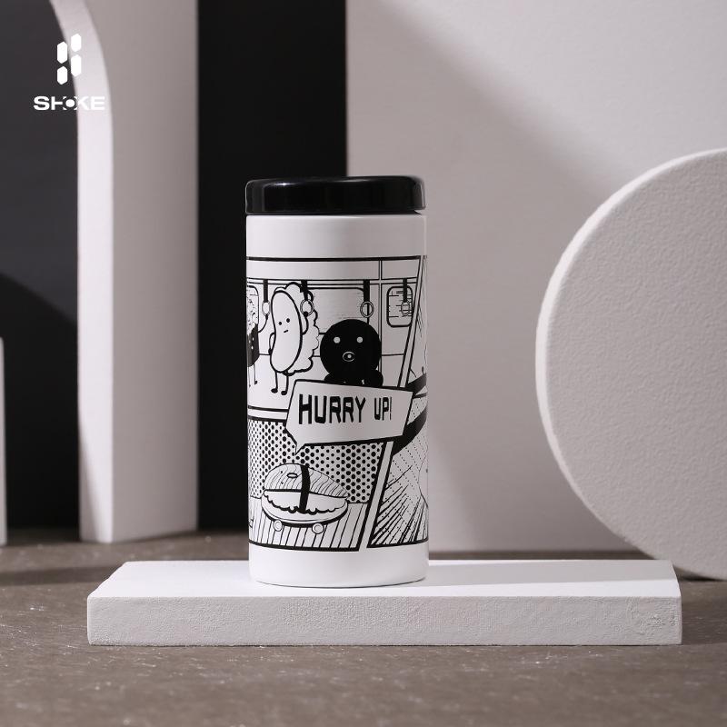 Multi-purpose Portable Thermos Cup 180ml Vacuum Flasks Portable Stainless Steel Thermos Cup Water Bottle Travel Cup Office Thermos Cup