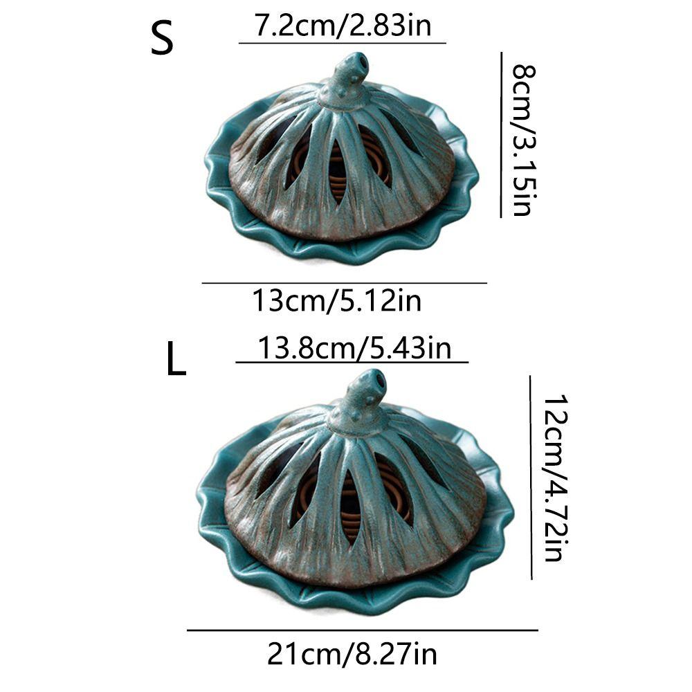 Heat-resistant Incense Burner Holder Flower Statue Fireproof Cotton Ceramic Smudge Bowl Insulation Handcrafted