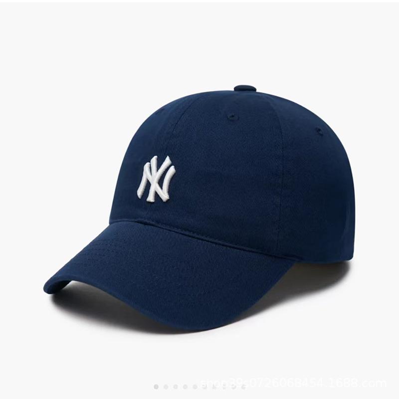 Korea MLB NY Yankees Verstellbare Baseballkappe, Unisex Softtop mit großem Logo und LA Duckbill-Design.