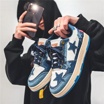 Heren Casual Sneakers Ster Design Ademend Chunky Hardlopen Outdoor Schoenen voor Mannen Luxe Studenten Skateboard Schoenen Tenis Masculino