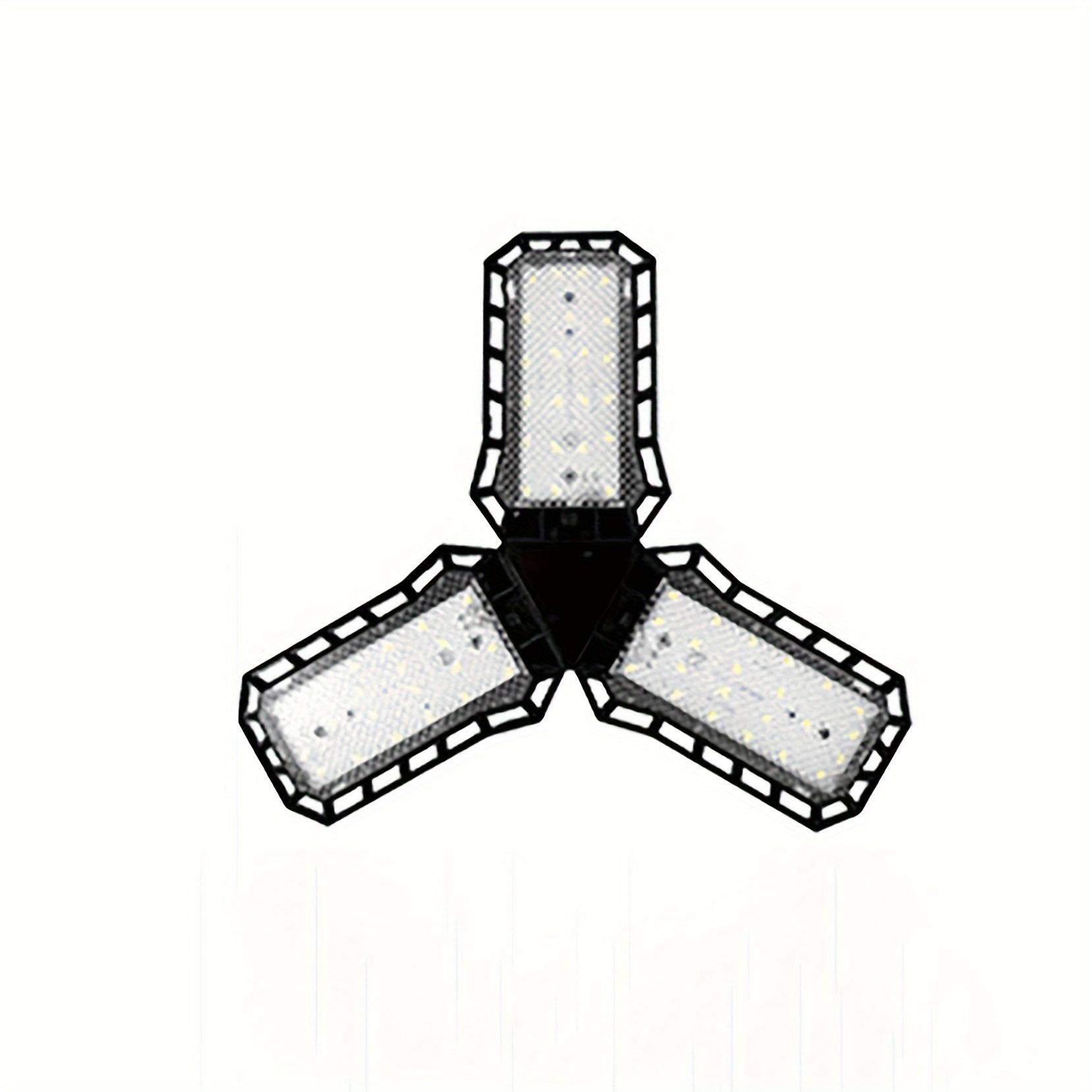 

1 шт. Мощный светодиодный светильник для гаража, мастерской, склада, потолочные рабочие светильники, складные, 2000 люмен, 45 Вт, для промышленного освещения гаража 45W чёрный