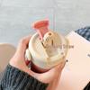 2026 Girls' Portable Thermos Cup with Straw - Stylish, Compact Design for Office Use