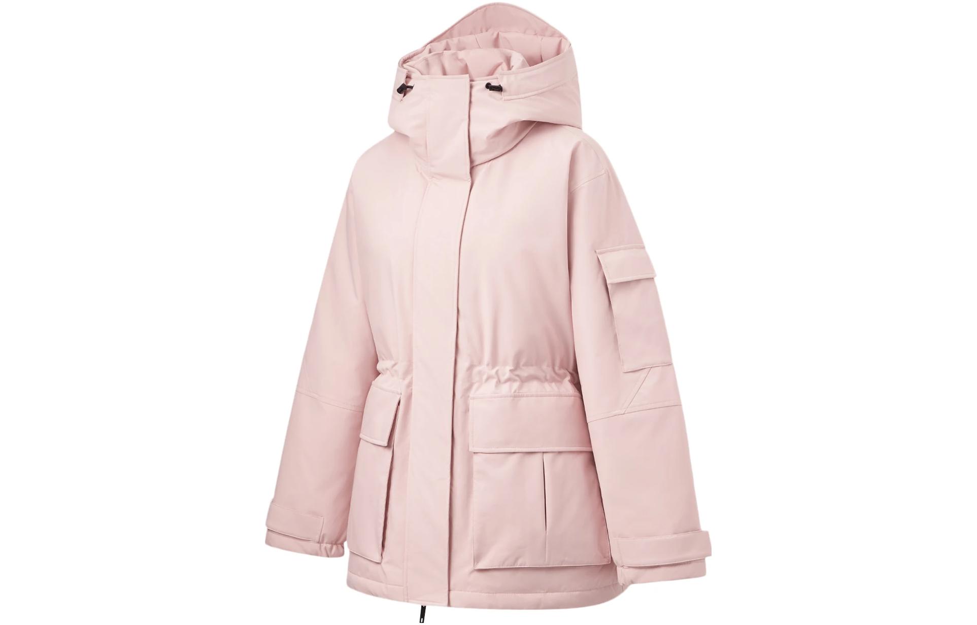 Li Ning Hot Pots Down Collection Down Jacket Women s Light Blush Pink AYMT322-2 M