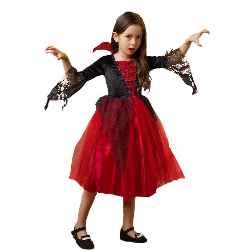 Halloween Kids' Vampire Princess & Pumpkin Cloak Costume Set