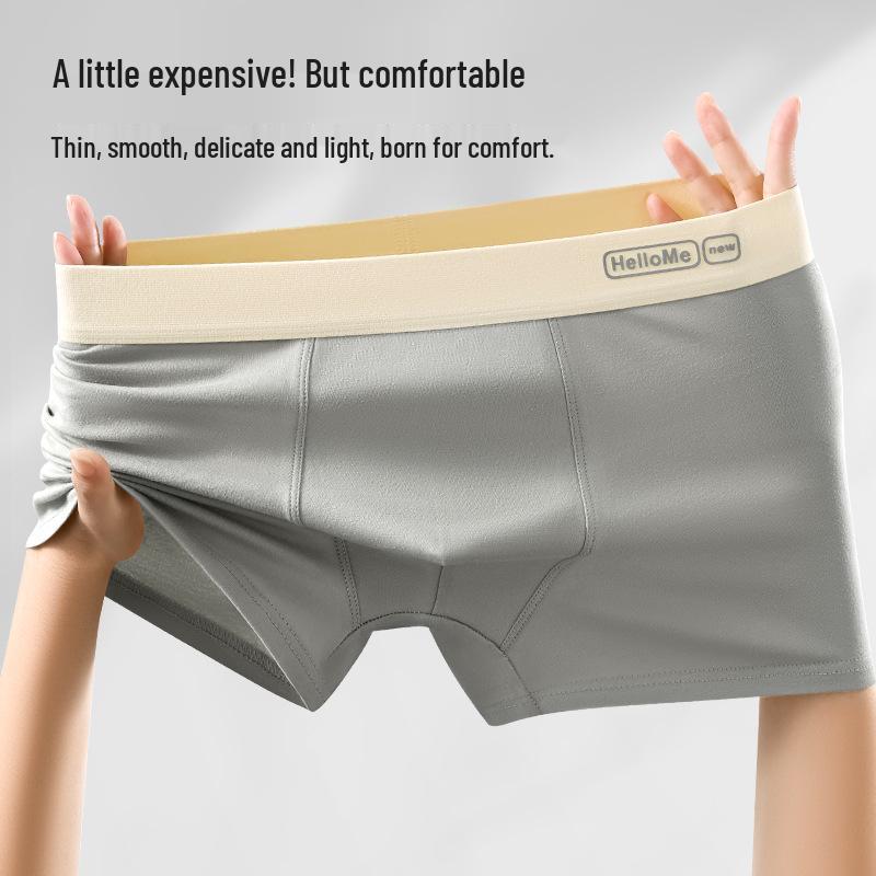 Men's Pure Cotton Boxer Briefs - Trendy, Lightweight, Youthful Autumn/Winter Shorts