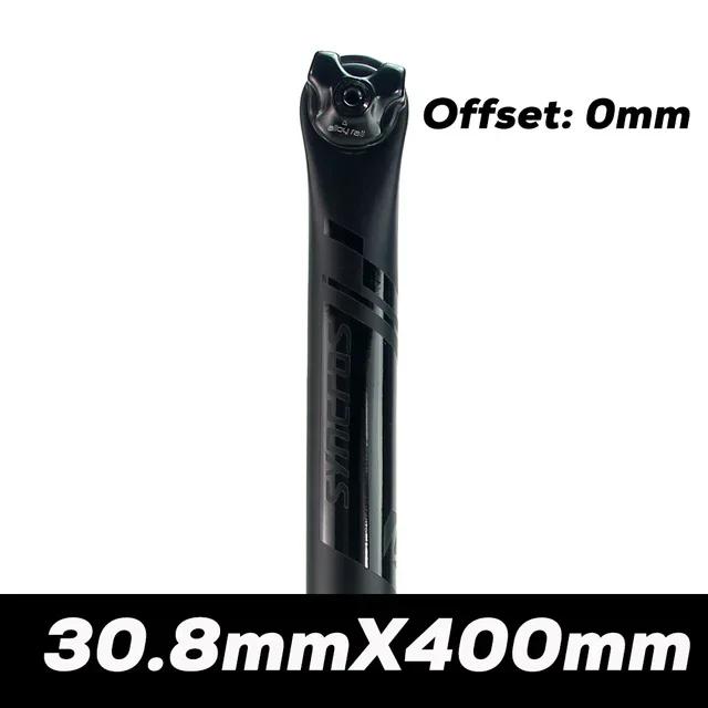 SYN Carbon Seatpost Half Matte Half Gloss MTB/Road Bike Seat Post Length 350mm/400mm Bicycle Parts 27.2/30.8/31.6mm