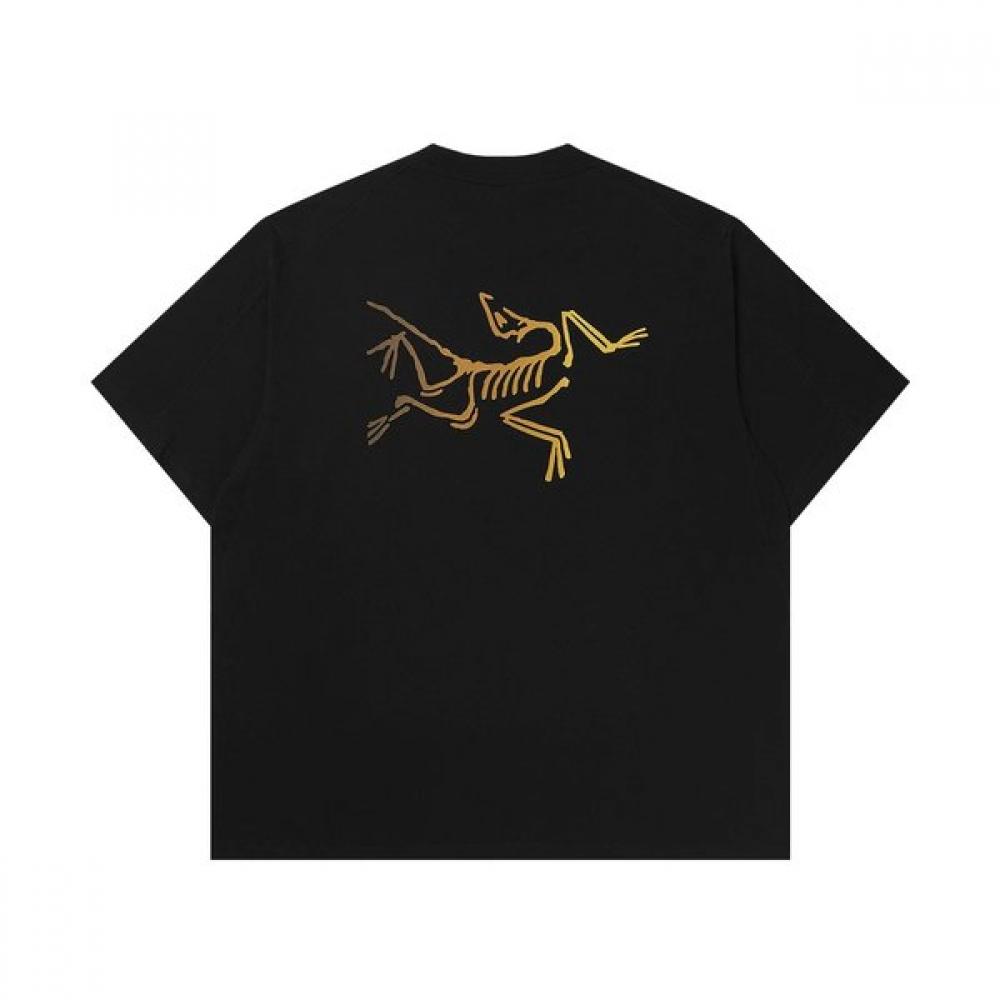 Arc Teryx Crag CoTTon Logo Ss T shirT 24k Black 8464 24K black/L