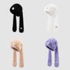 Cute Long Eared Winter Hat With Scarf For Girls Warmth And Windproof Protection